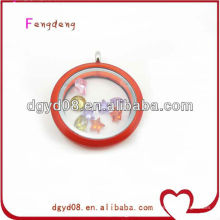 Pendentif flottant rouge charme pendentif bijoux en gros